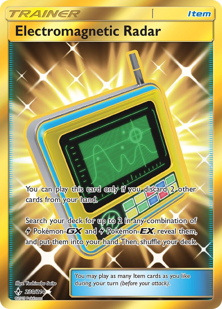 Electromagnetic Radar 230/234 — Unbroken Bonds (English Pokémon TCG card)