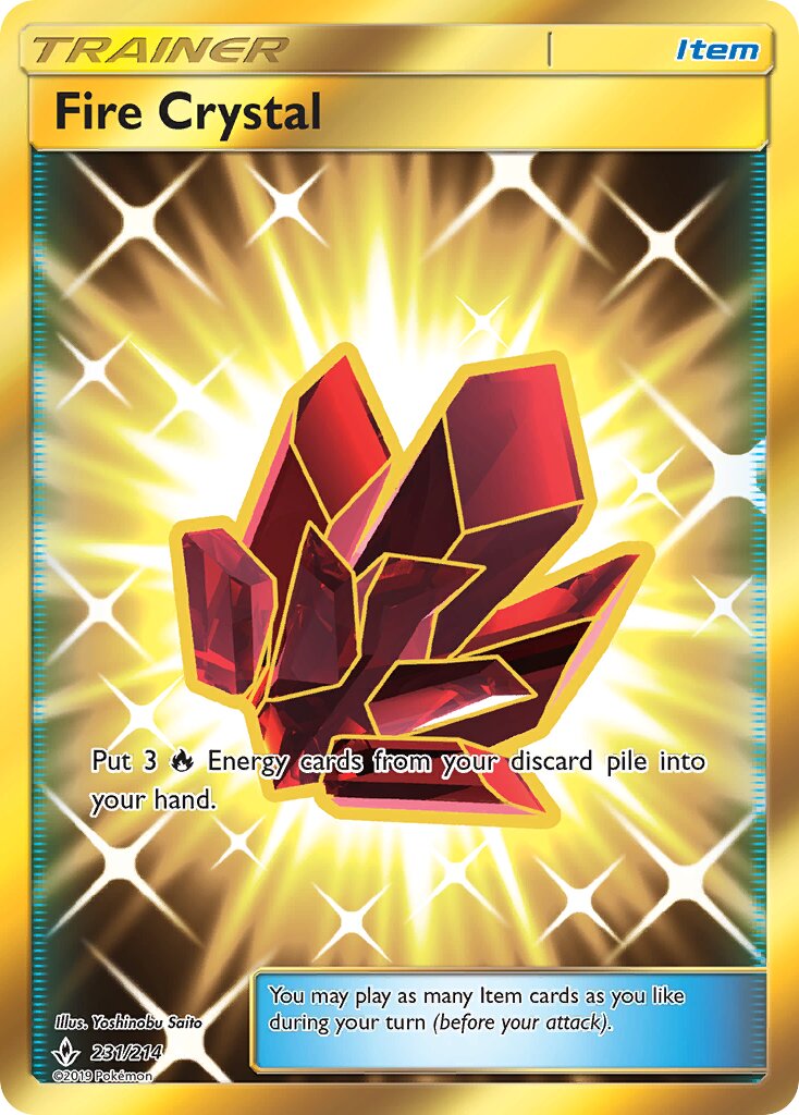 Fire Crystal 231/234 — Unbroken Bonds (English Pokémon TCG card)