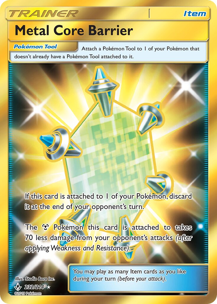 Metal Core Barrier 232/234 — Unbroken Bonds (English Pokémon TCG card)