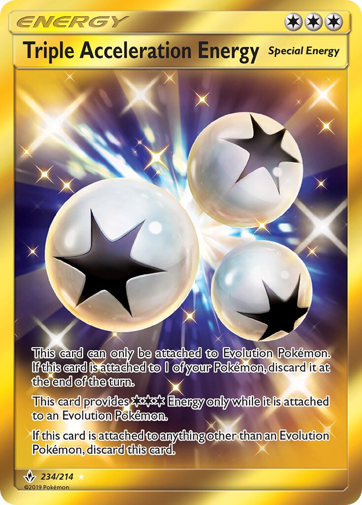 Triple Acceleration Energy 234/234 — Unbroken Bonds (English Pokémon TCG card)