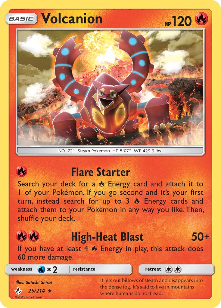 Volcanion 025/234 — Unbroken Bonds (English Pokémon TCG card)