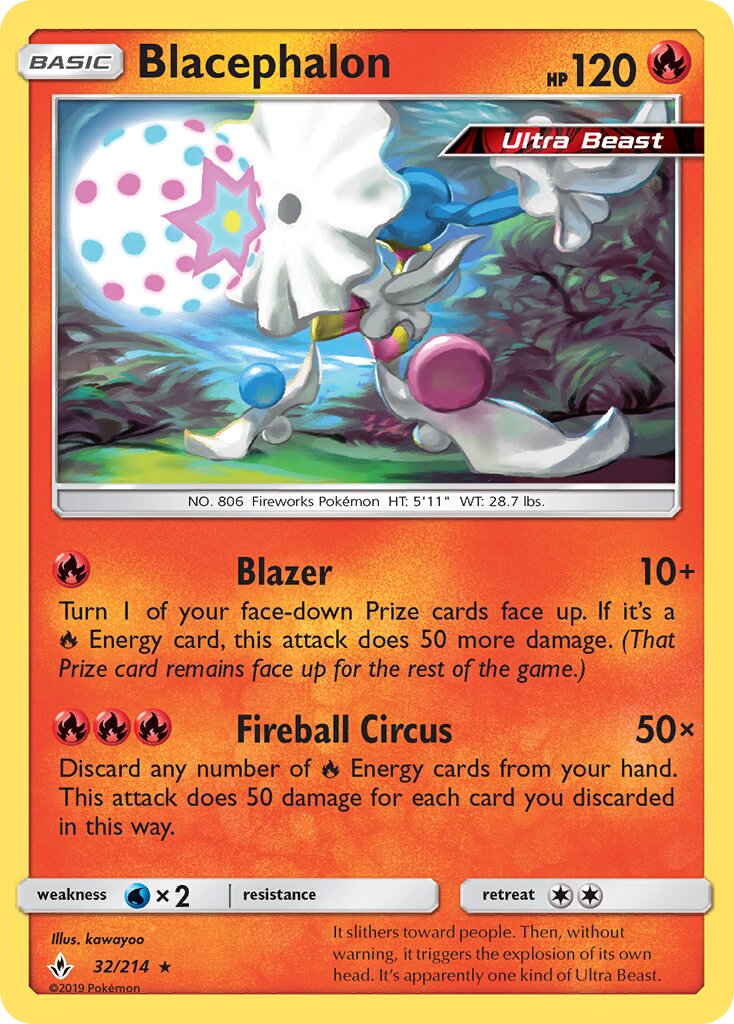 Blacephalon 032/234 — Unbroken Bonds (English Pokémon TCG card)