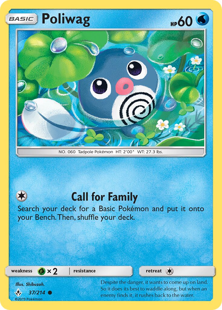 Poliwag 037/234 — Unbroken Bonds (English Pokémon TCG card)