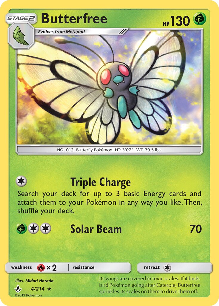 Butterfree 004/234 — Unbroken Bonds (English Pokémon TCG card)