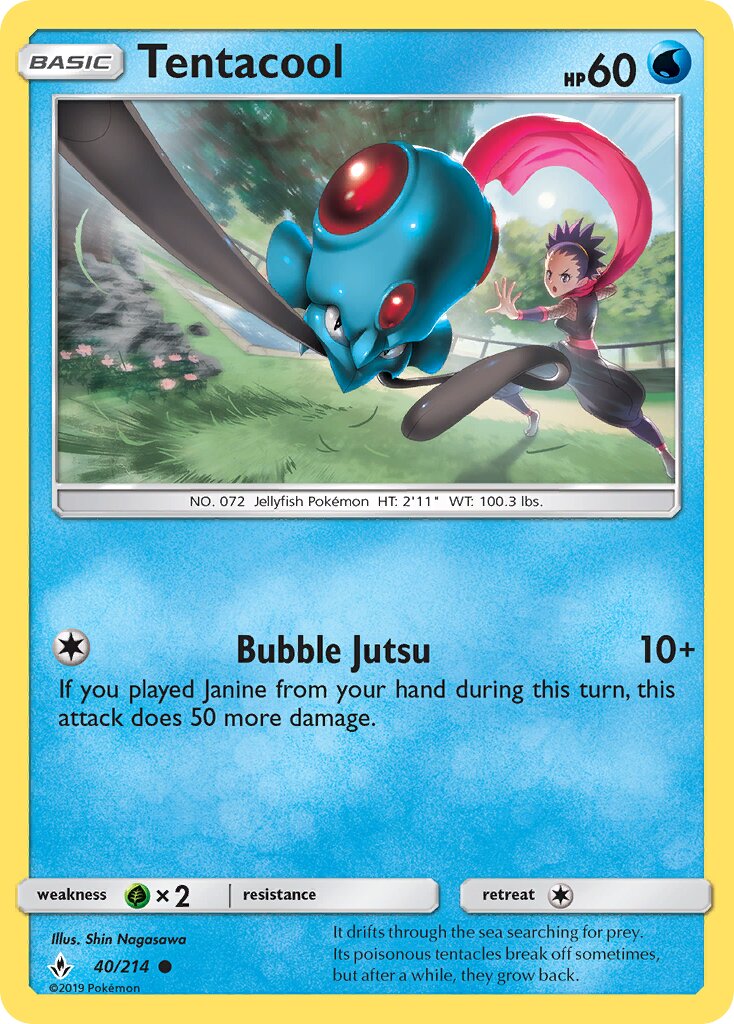 Tentacool 040/234 — Unbroken Bonds (English Pokémon TCG card)