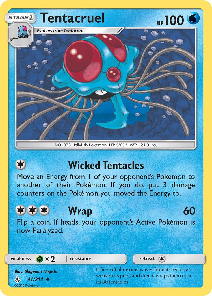 Tentacruel 041/234 — Unbroken Bonds (English Pokémon TCG card)