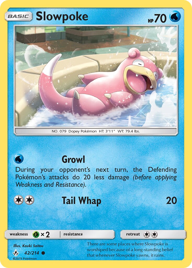 Slowpoke 042/234 — Unbroken Bonds (English Pokémon TCG card)