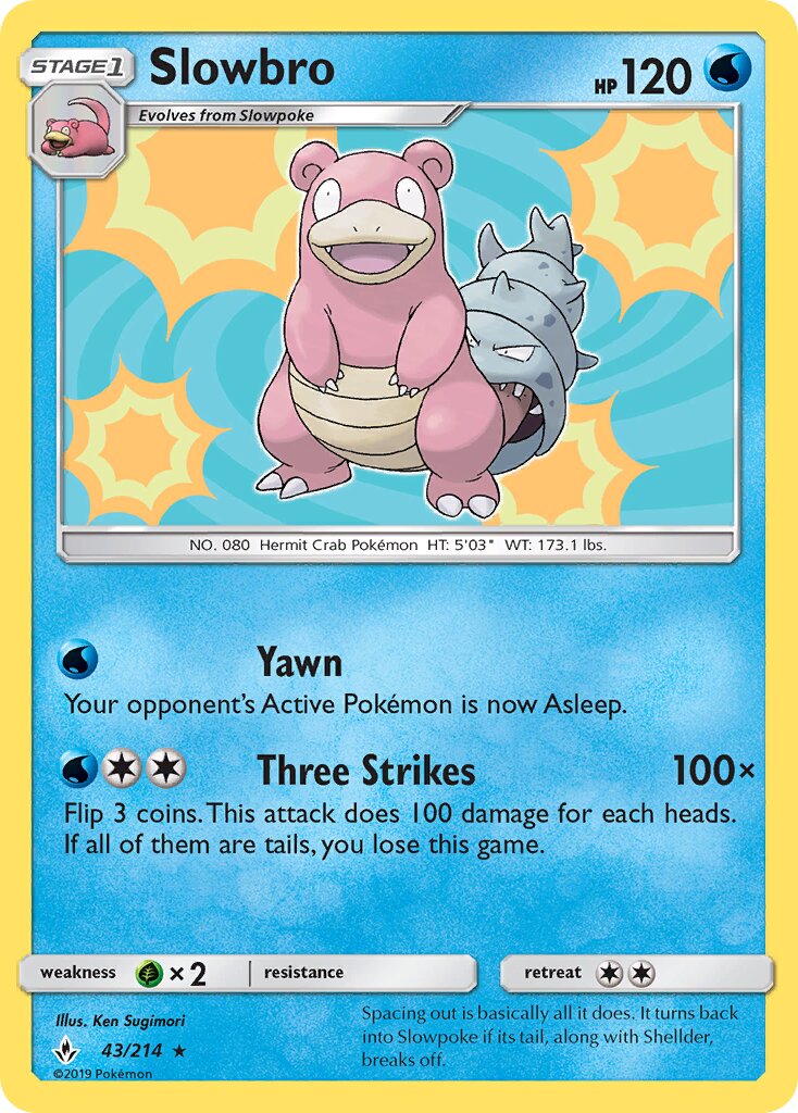Slowbro 043/234 — Unbroken Bonds (English Pokémon TCG card)