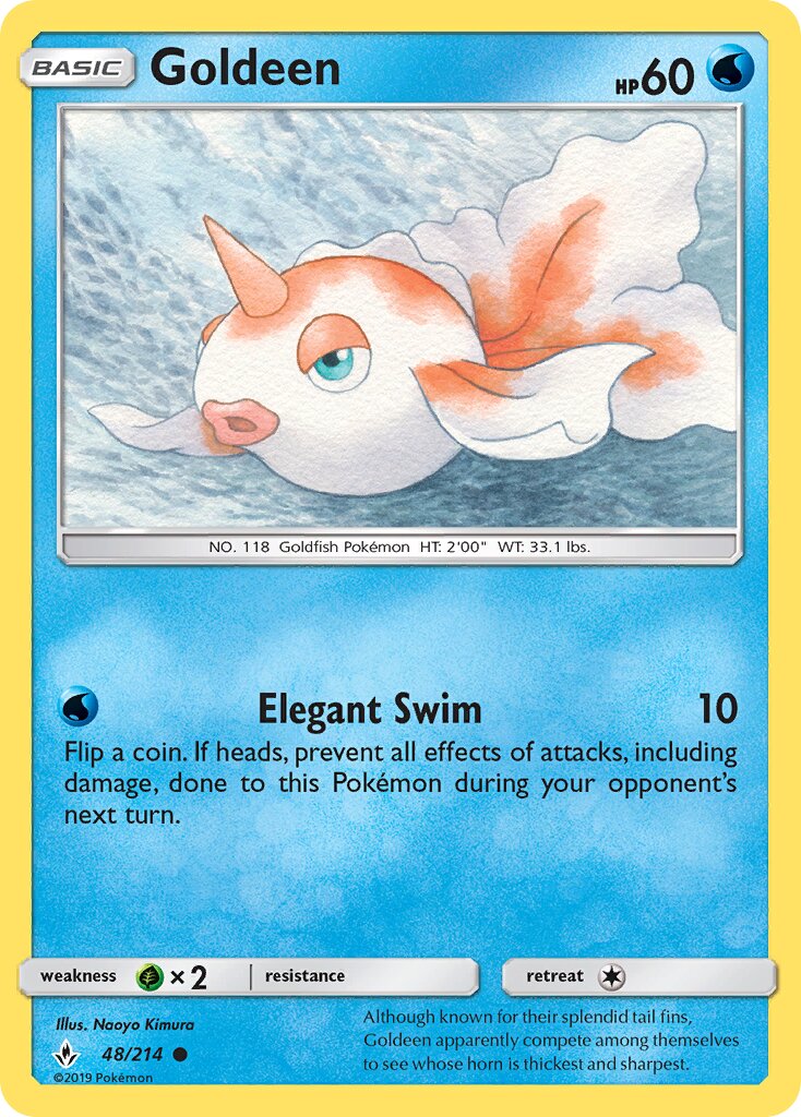 Goldeen 048/234 — Unbroken Bonds (English Pokémon TCG card)