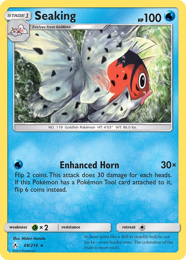 Seaking 049/234 — Unbroken Bonds (English Pokémon TCG card)