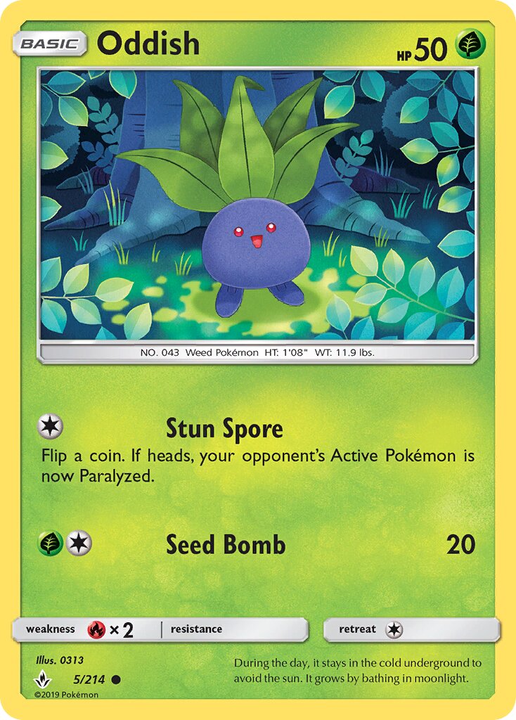 Oddish 005/234 — Unbroken Bonds (English Pokémon TCG card)