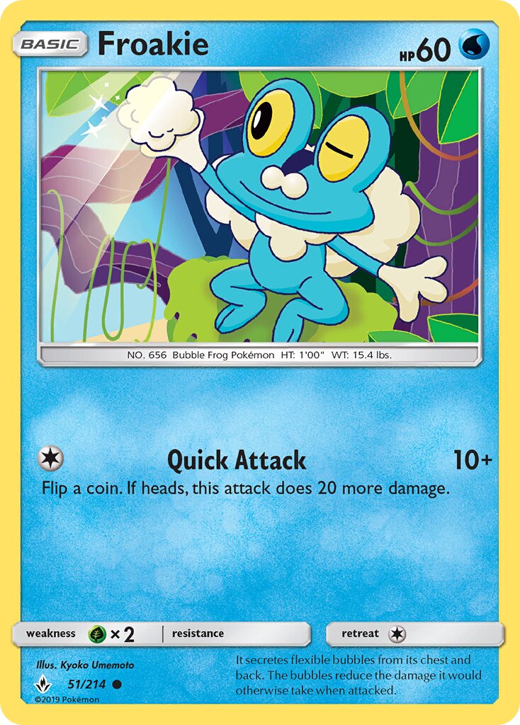 Froakie 051/234 — Unbroken Bonds (English Pokémon TCG card)