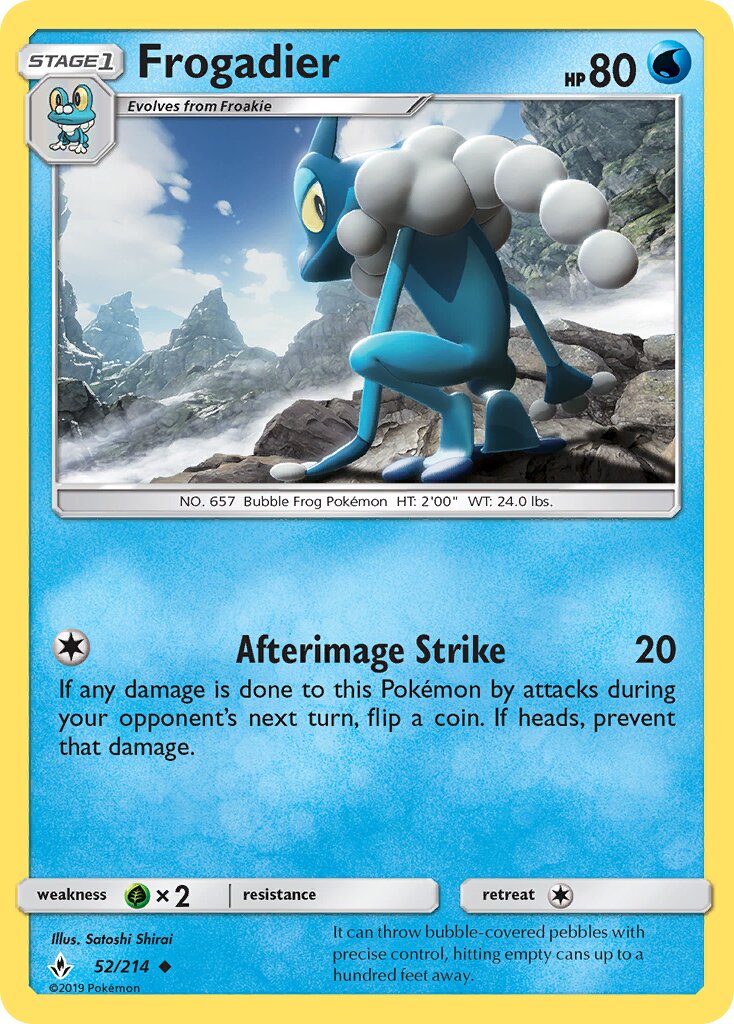 Frogadier 052/234 — Unbroken Bonds (English Pokémon TCG card)