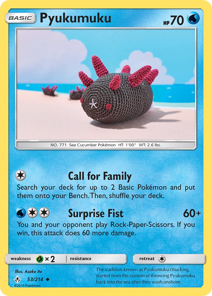 Pyukumuku 053/234 — Unbroken Bonds (English Pokémon TCG card)