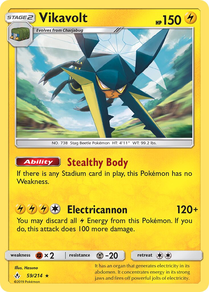 Vikavolt 059/234 — Unbroken Bonds (English Pokémon TCG card)