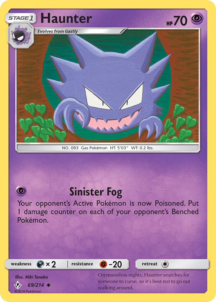 Haunter 069/234 — Unbroken Bonds (English Pokémon TCG card)