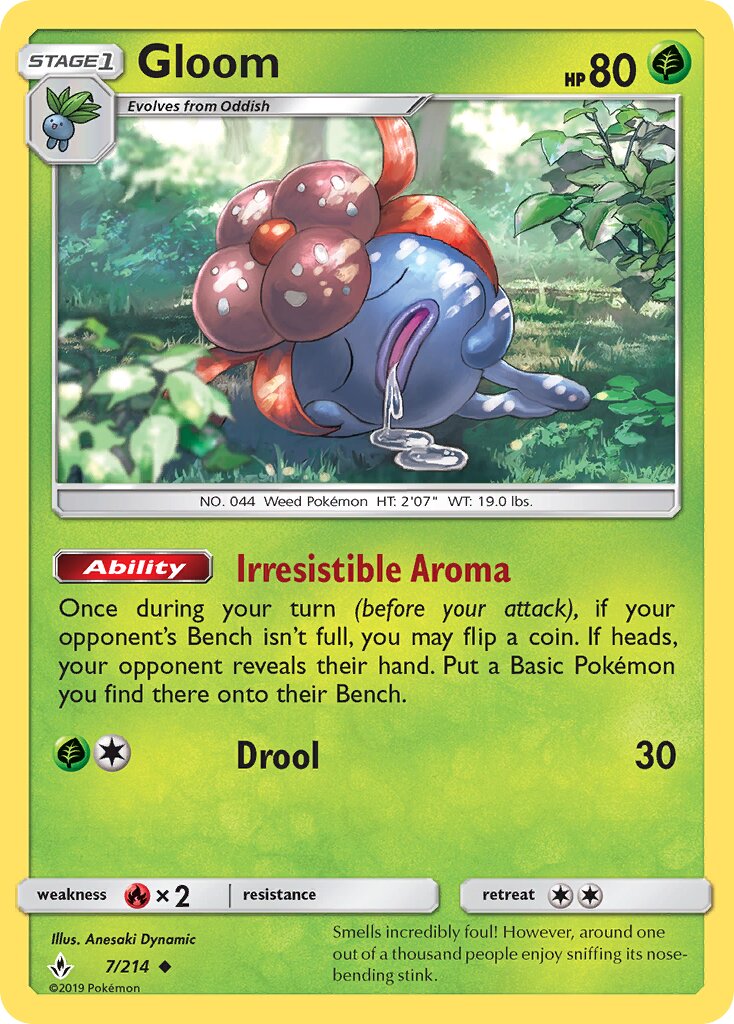 Gloom 007/234 — Unbroken Bonds (English Pokémon TCG card)