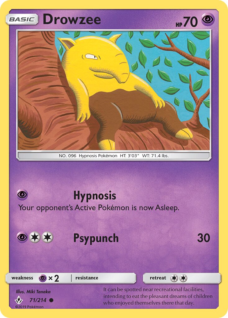 Drowzee 071/234 — Unbroken Bonds (English Pokémon TCG card)