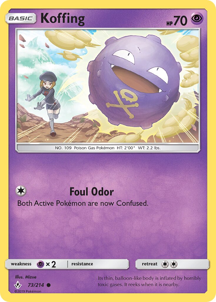 Koffing 073/234 — Unbroken Bonds (English Pokémon TCG card)