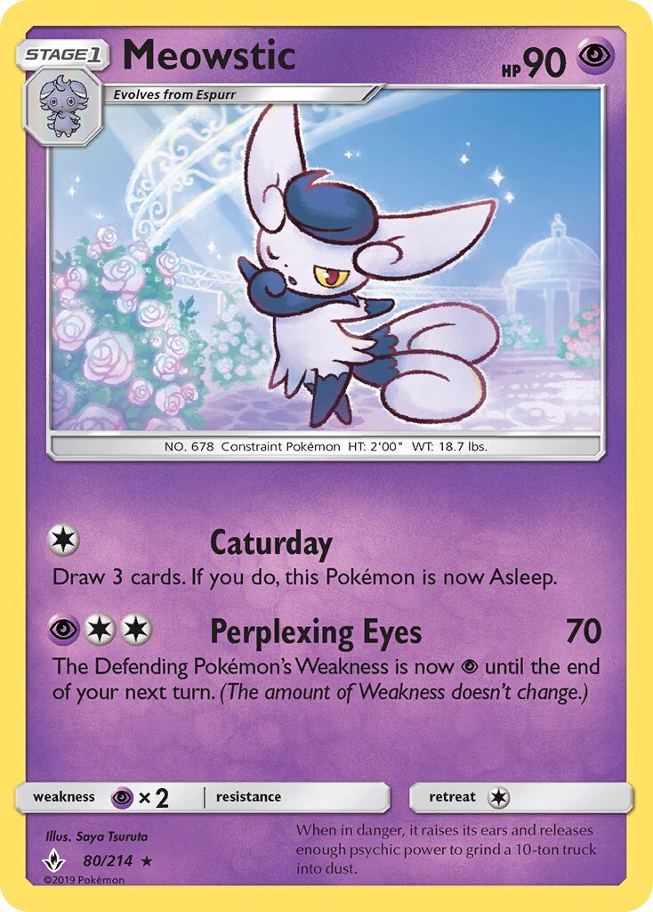 Meowstic 080/234 — Unbroken Bonds (English Pokémon TCG card)