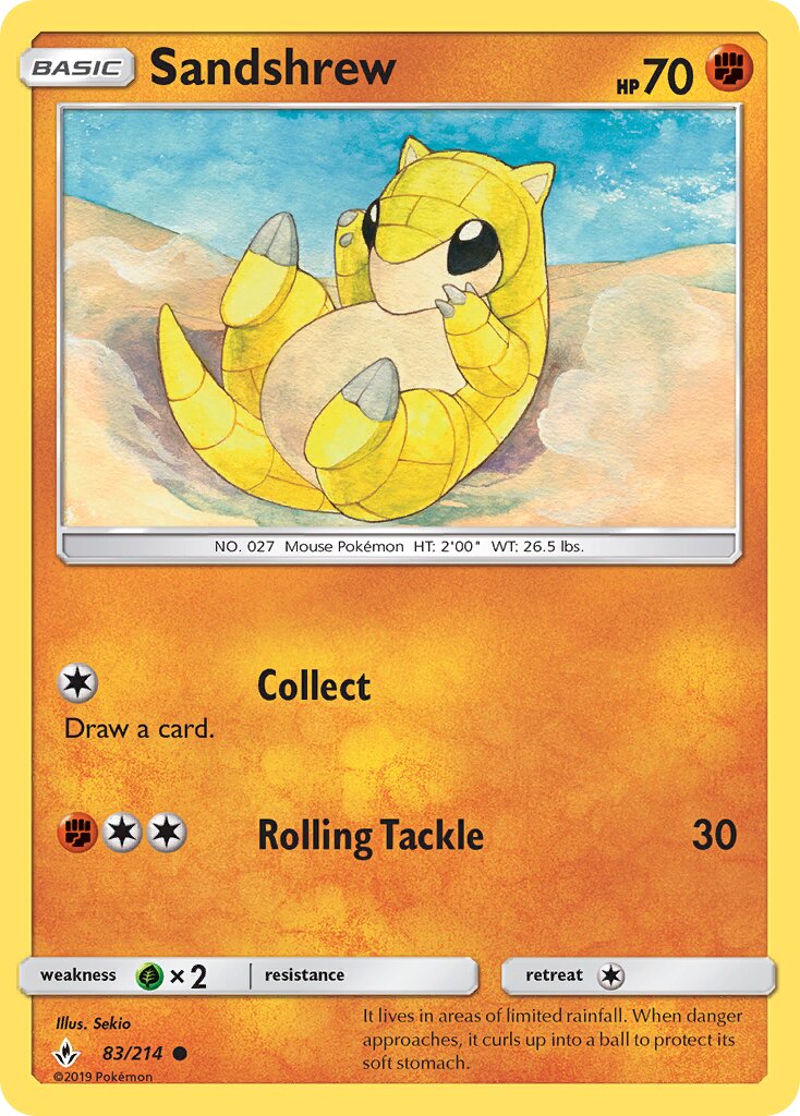 Sandshrew 083/234 — Unbroken Bonds (English Pokémon TCG card)