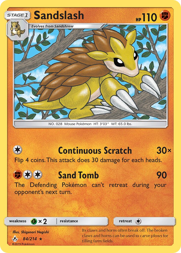 Sandslash 084/234 — Unbroken Bonds (English Pokémon TCG card)