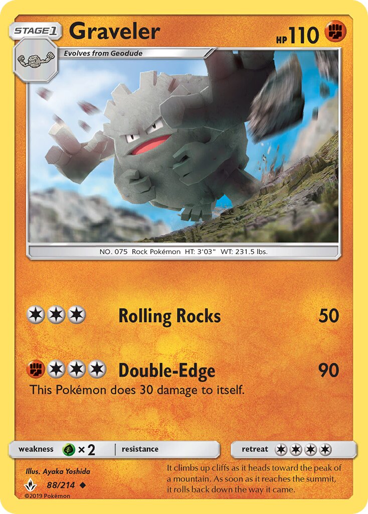 Graveler 088/234 — Unbroken Bonds (English Pokémon TCG card)