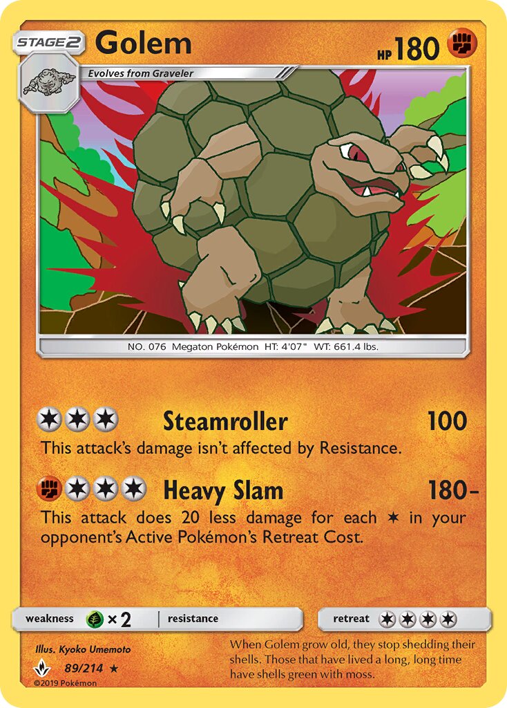 Golem 089/234 — Unbroken Bonds (English Pokémon TCG card)