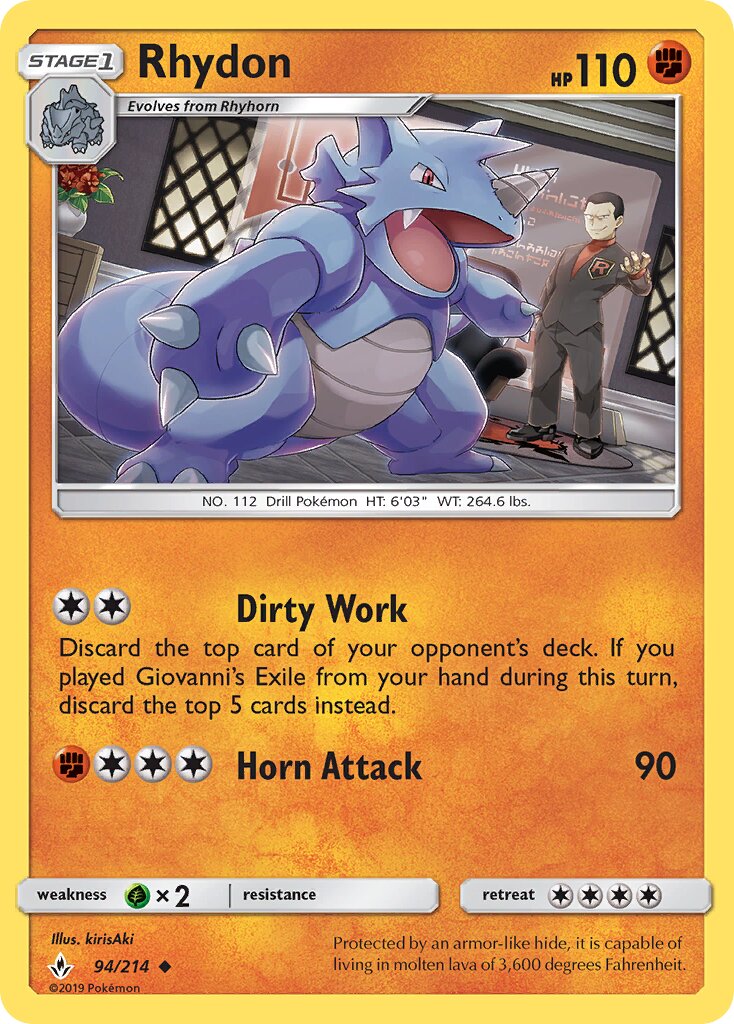Rhydon 094/234 — Unbroken Bonds (English Pokémon TCG card)