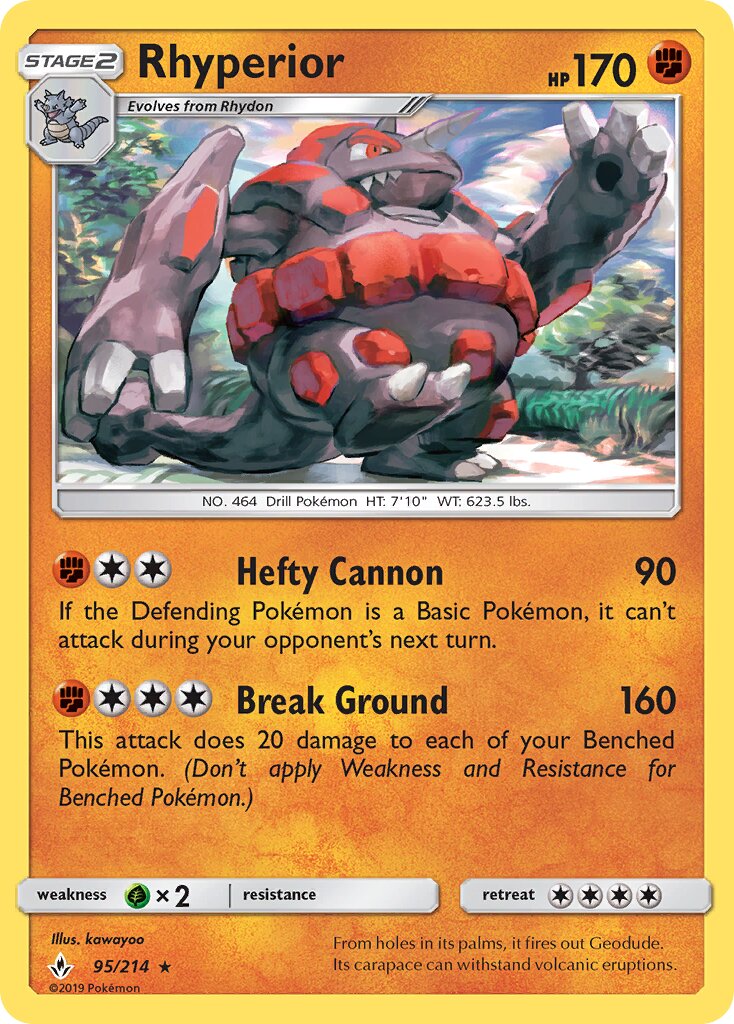 Rhyperior 095/234 — Unbroken Bonds (English Pokémon TCG card)