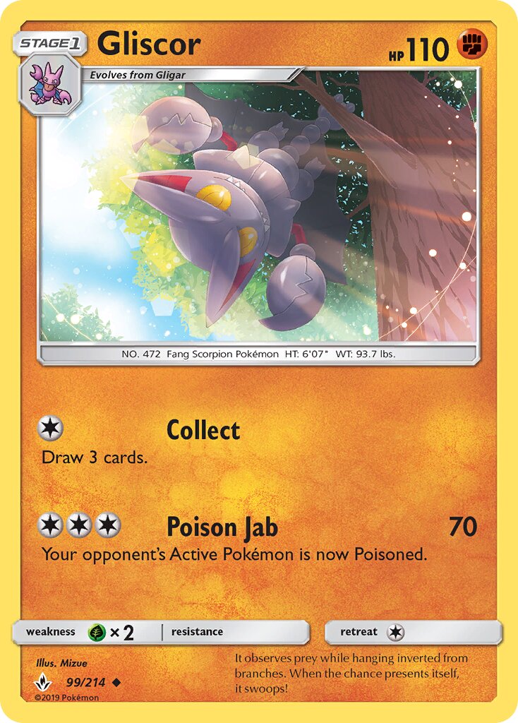 Gliscor 099/234 — Unbroken Bonds (English Pokémon TCG card)