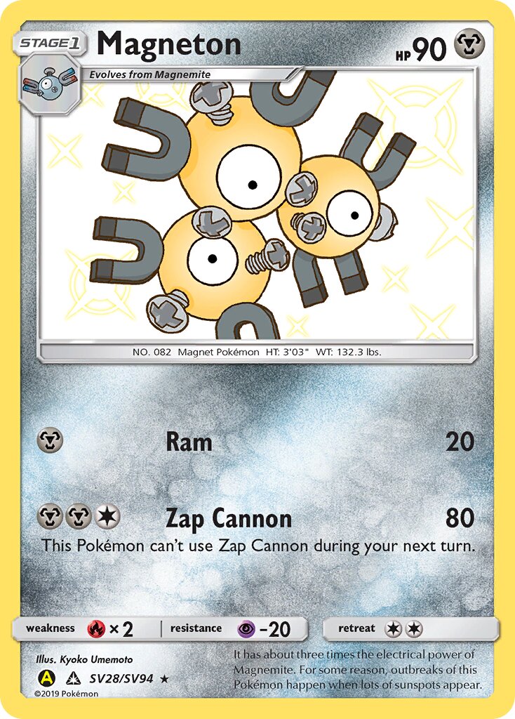 Magneton SV28/SV94 — Hidden Fates (English Pokémon TCG card)