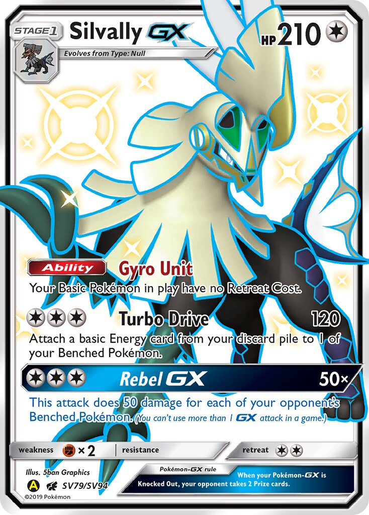 Silvally-GX SV79/SV94 — Hidden Fates (English Pokémon TCG card)