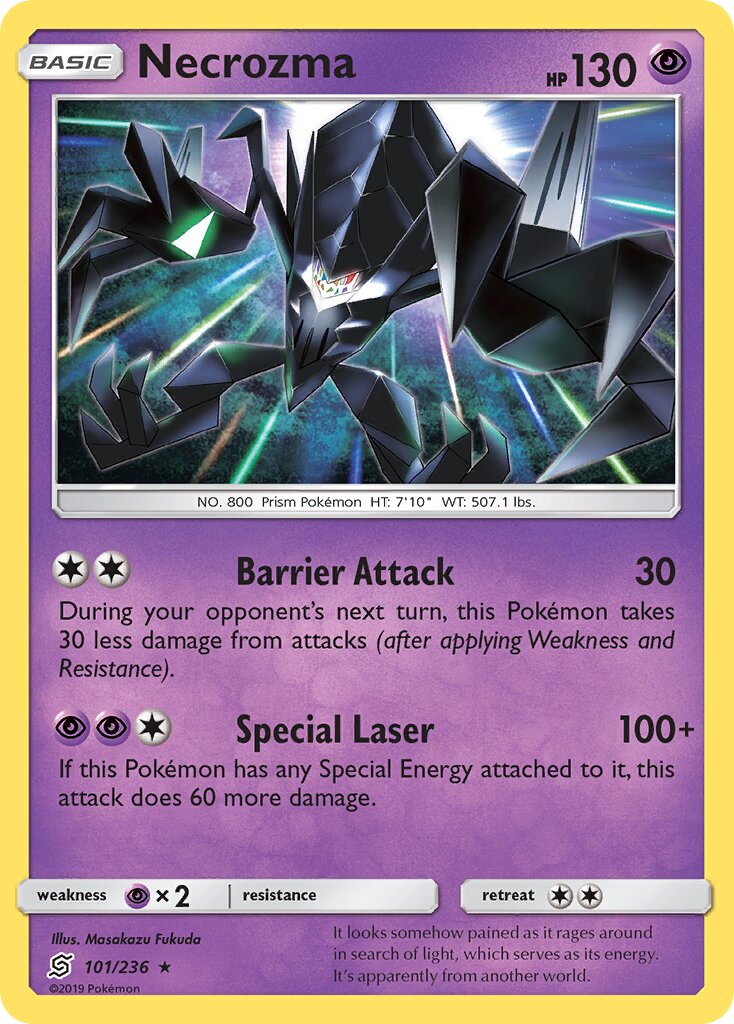 Necrozma 101/258 — Unified Minds (English Pokémon TCG card)