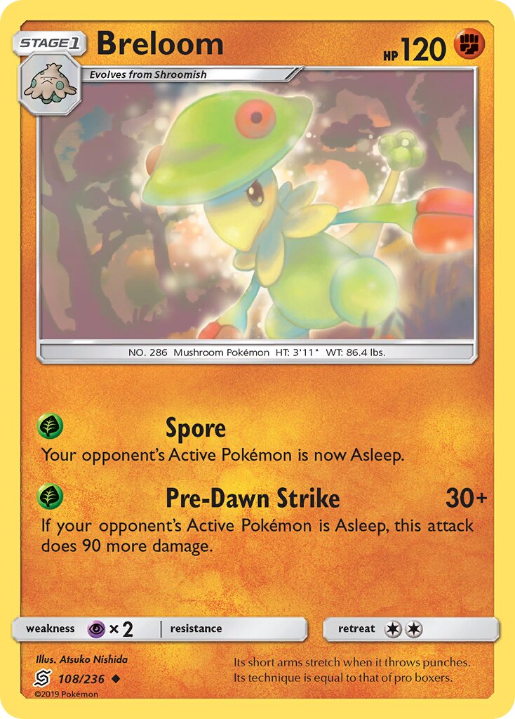Breloom 108/258 — Unified Minds (English Pokémon TCG card)