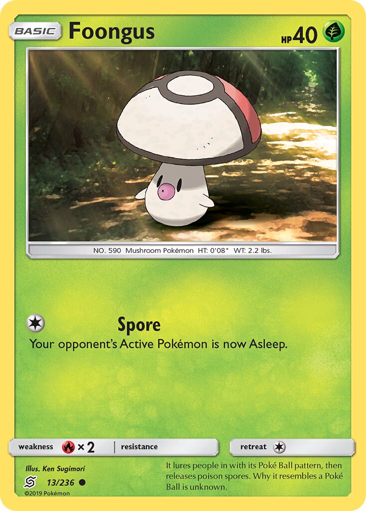 Foongus 013/258 — Unified Minds (English Pokémon TCG card)