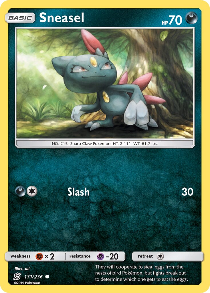 Sneasel 131/258 — Unified Minds (English Pokémon TCG card)
