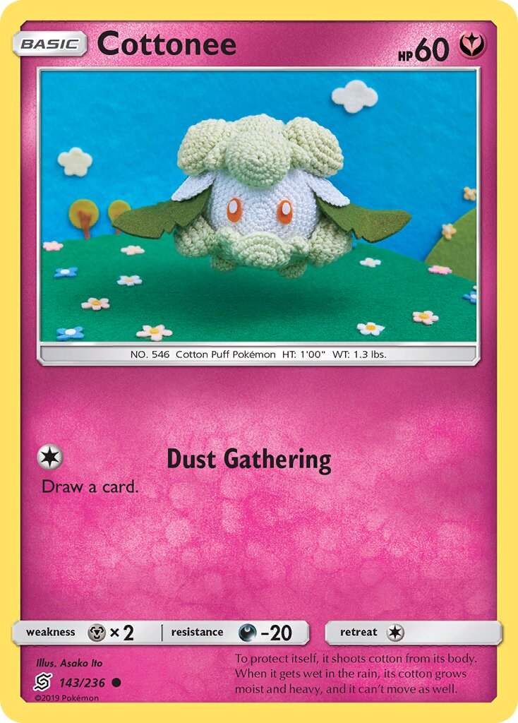 Cottonee 143/258 — Unified Minds (English Pokémon TCG card)