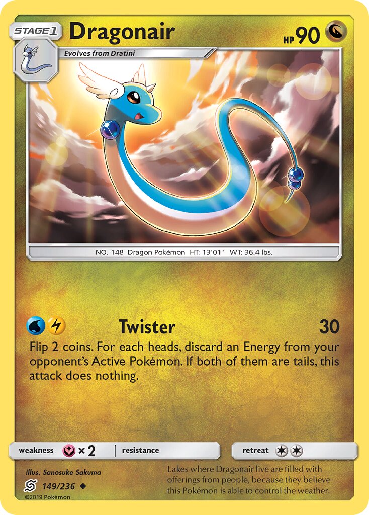 Dragonair 149/258 — Unified Minds (English Pokémon TCG card)