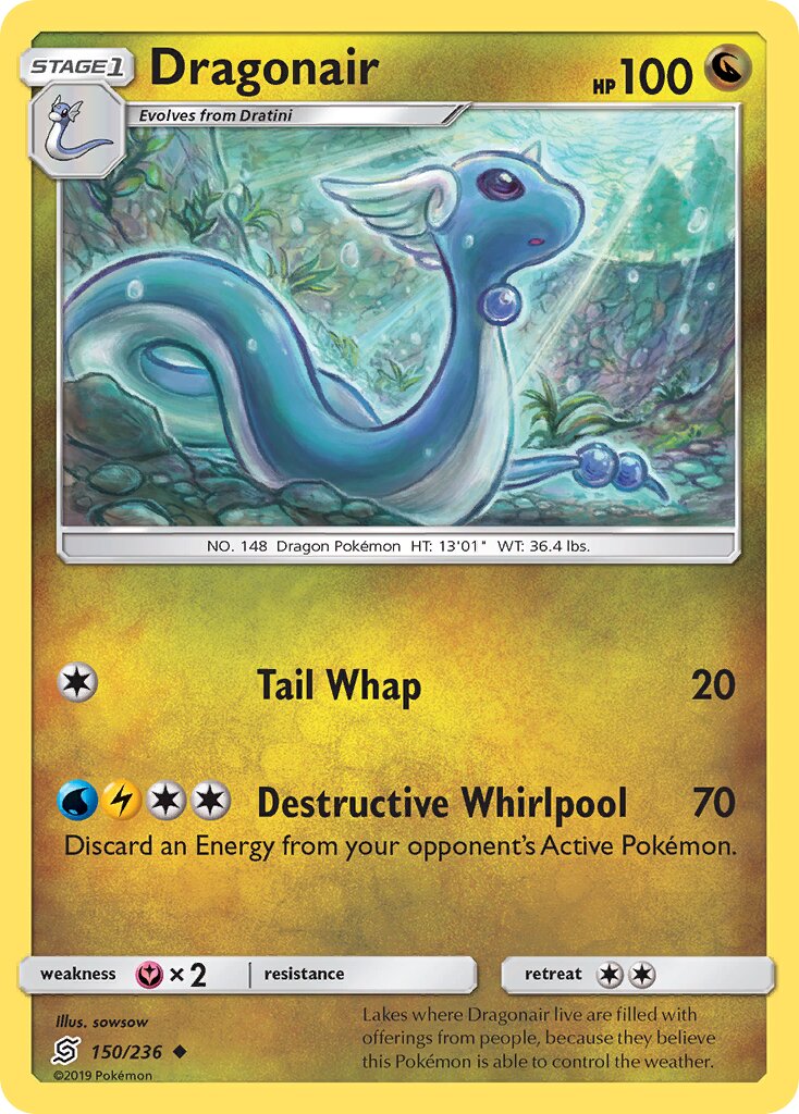Dragonair 150/258 — Unified Minds (English Pokémon TCG card)