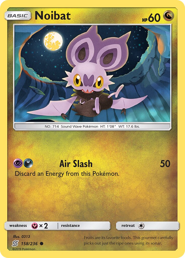Noibat 158/258 — Unified Minds (English Pokémon TCG card)