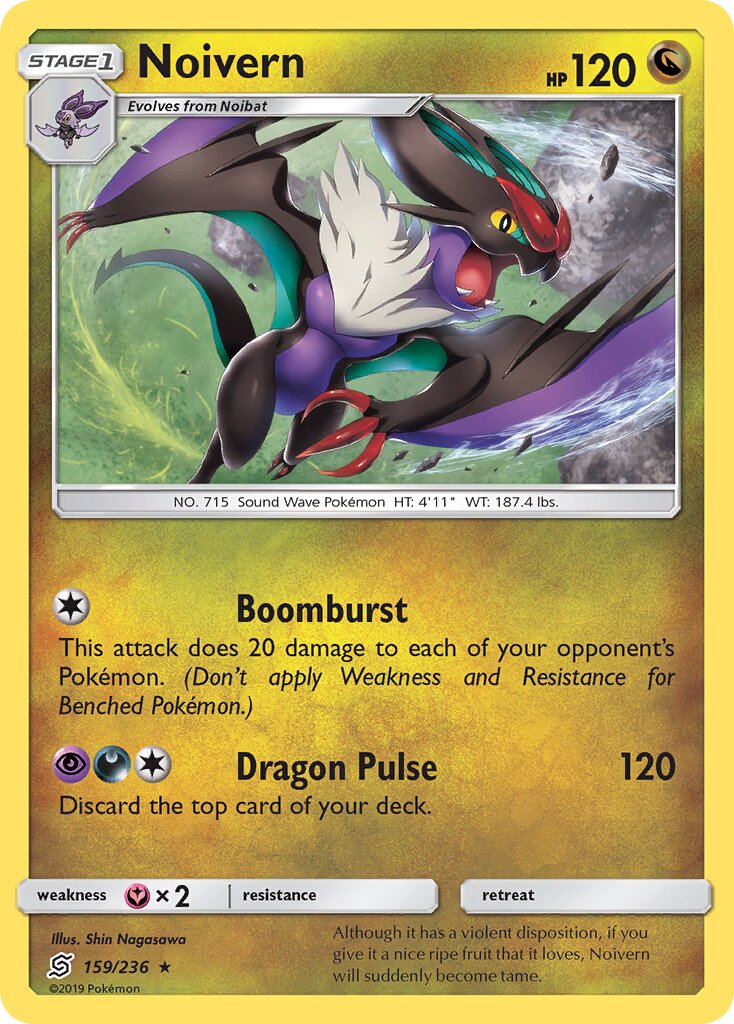Noivern 159/258 — Unified Minds (English Pokémon TCG card)