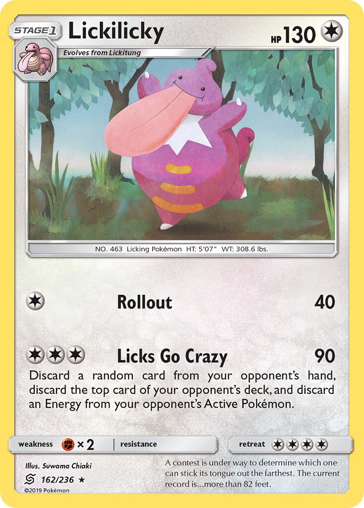 Lickilicky 162/258 — Unified Minds (English Pokémon TCG card)