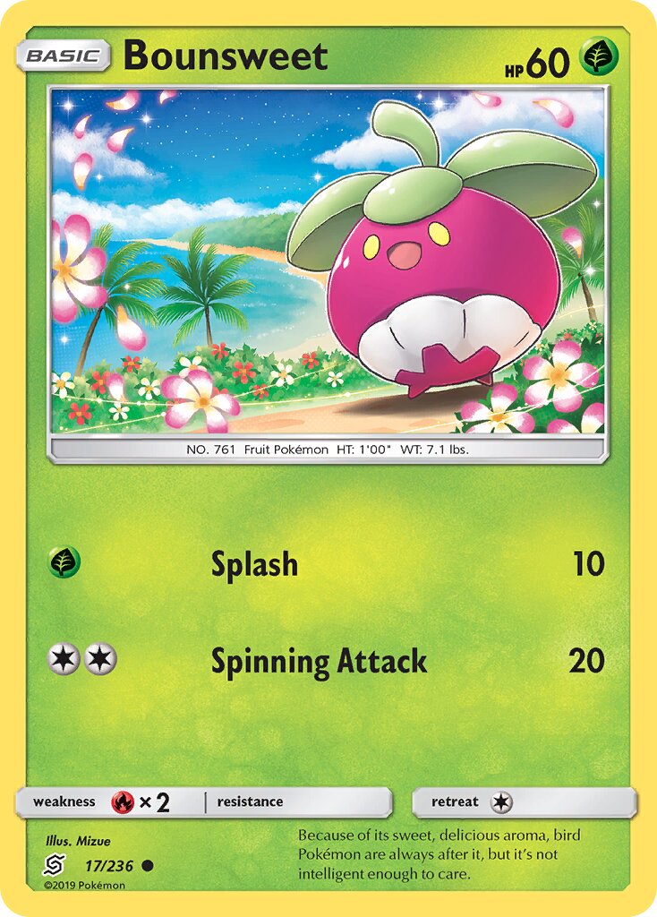 Bounsweet 017/258 — Unified Minds (English Pokémon TCG card)