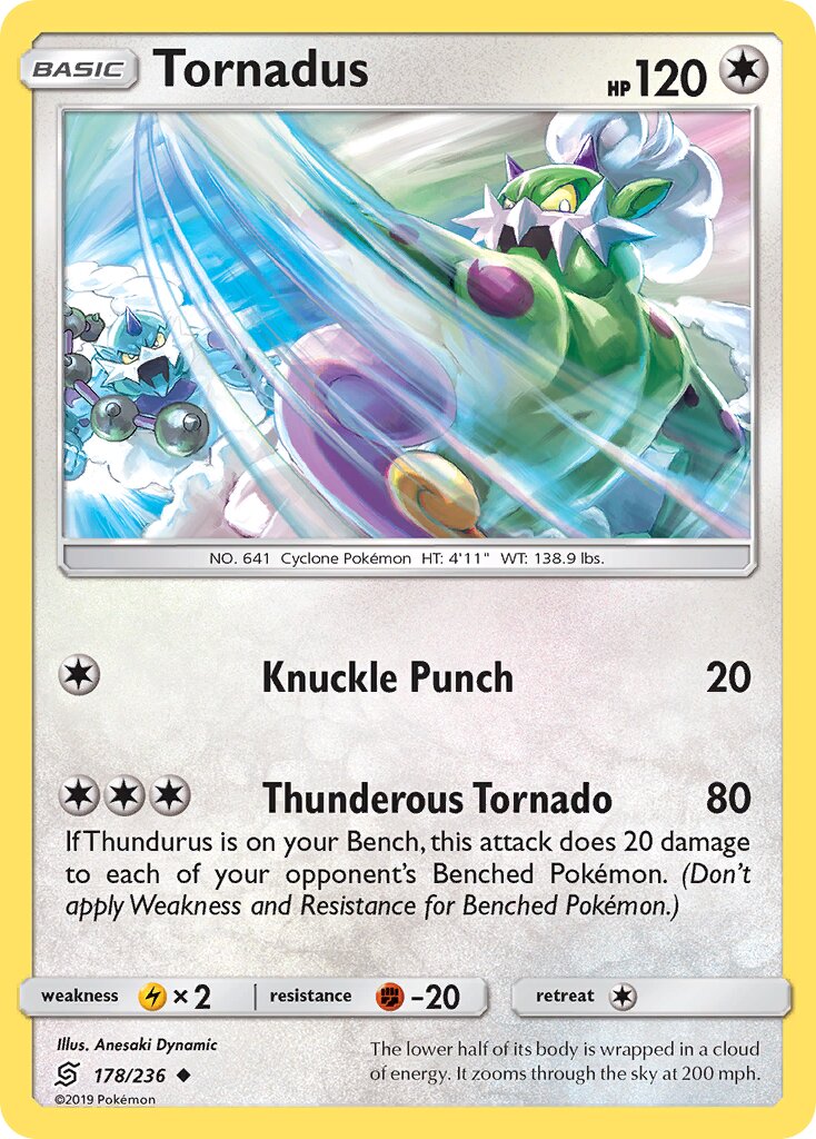 Tornadus 178/258 — Unified Minds (English Pokémon TCG card)