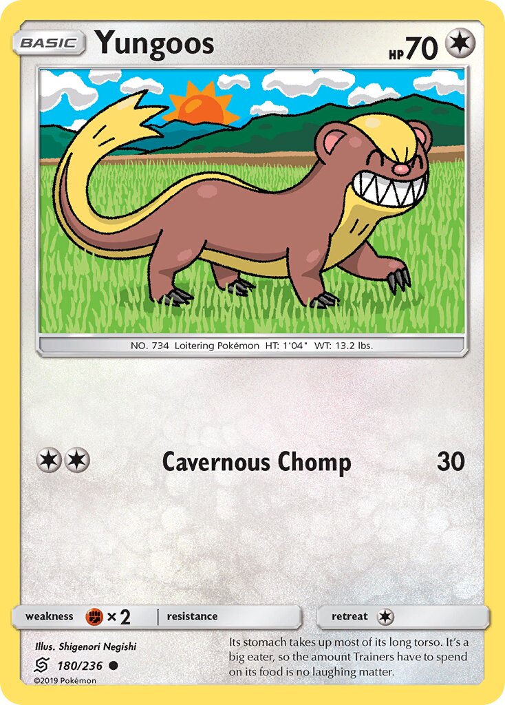 Yungoos 180/258 — Unified Minds (English Pokémon TCG card)
