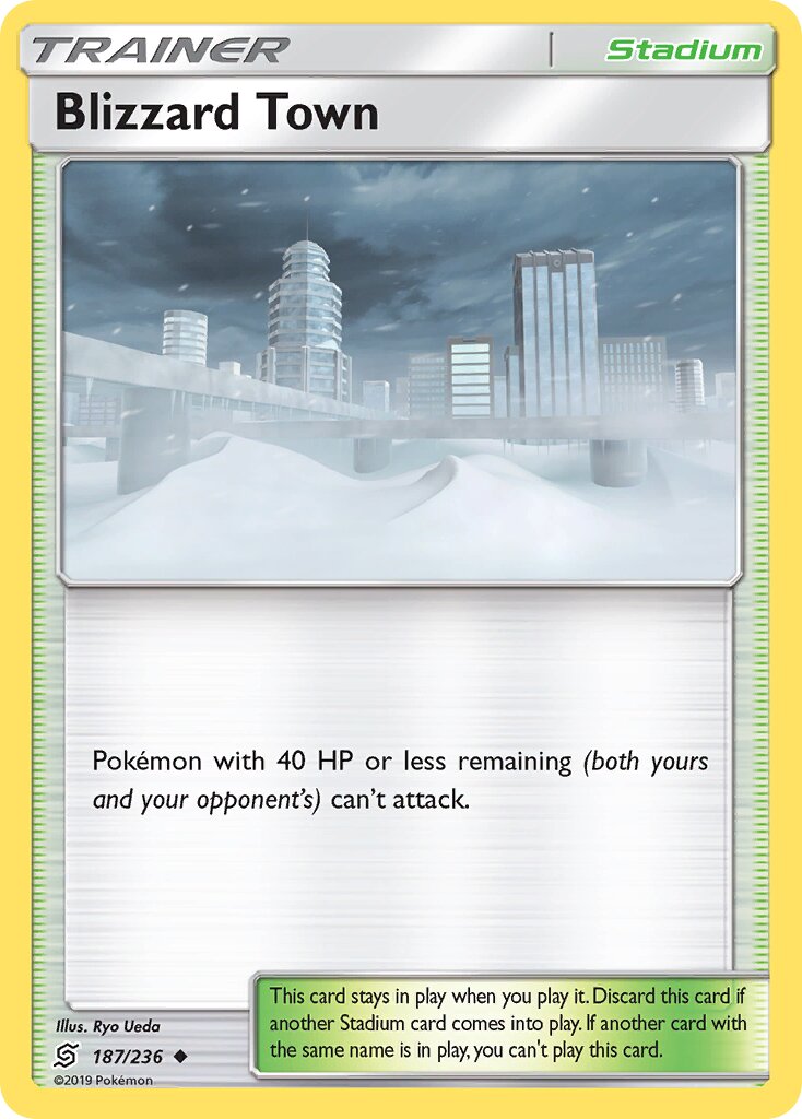 Blizzard Town 187/258 — Unified Minds (English Pokémon TCG card)