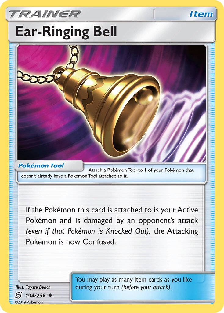 Ear-Ringing Bell 194/258 — Unified Minds (English Pokémon TCG card)