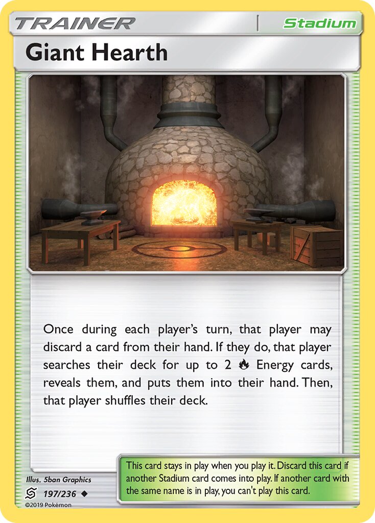 Giant Hearth 197/258 — Unified Minds (English Pokémon TCG card)