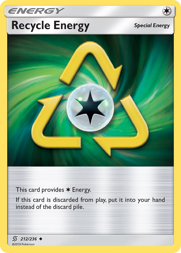 Recycle Energy 212/258 — Unified Minds (English Pokémon TCG card)